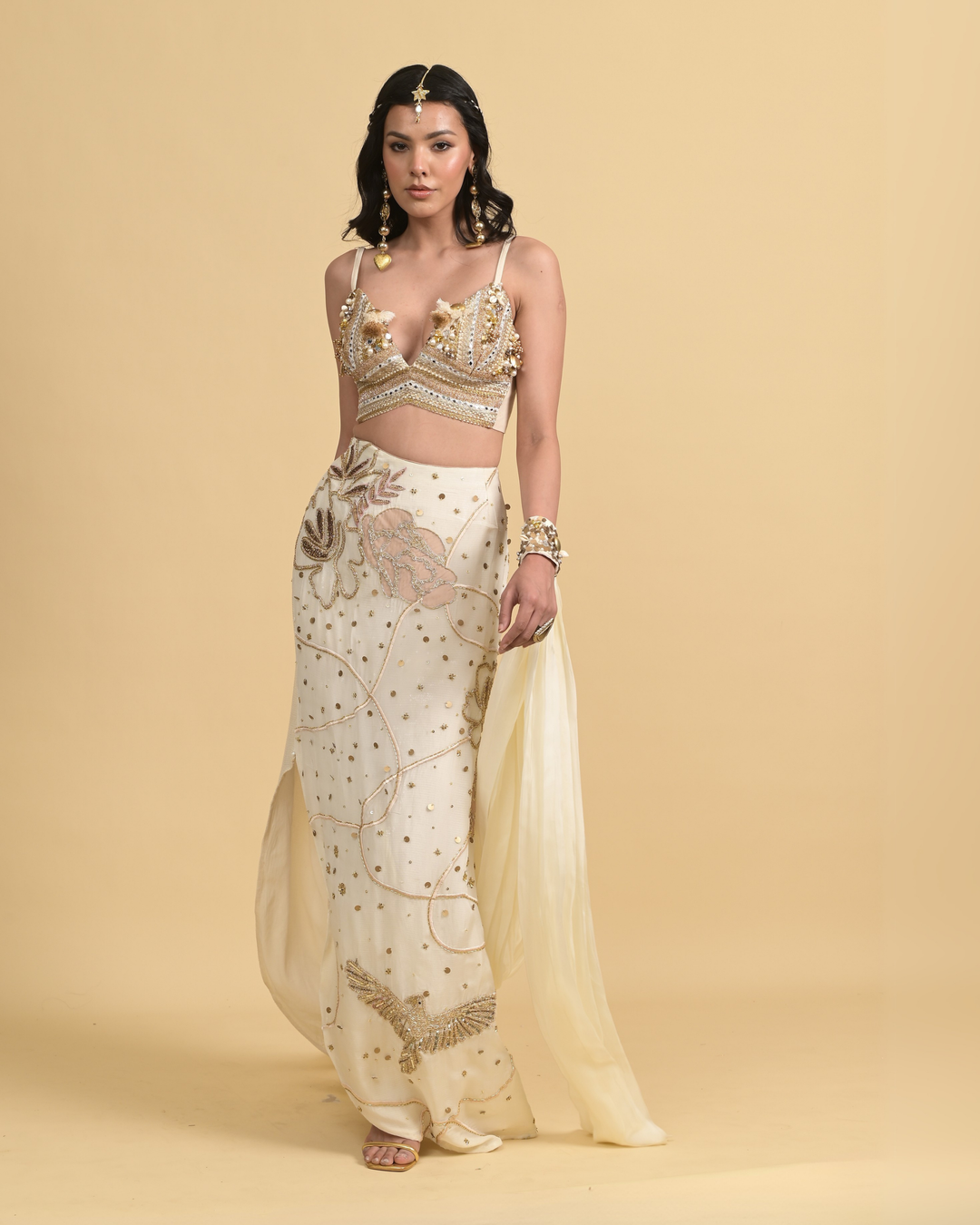 Mehbooba ivory set