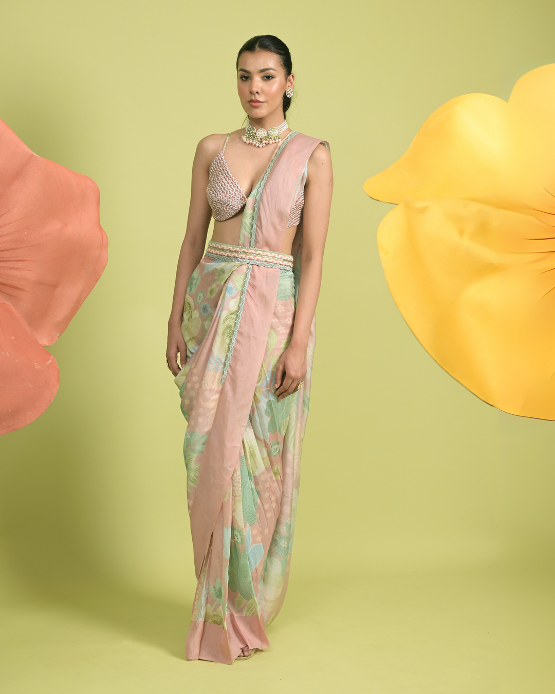 Blossom Saree with Bralet