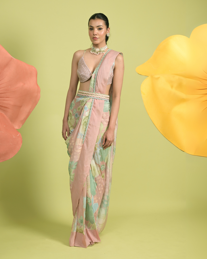 Blossom Saree with Bralet