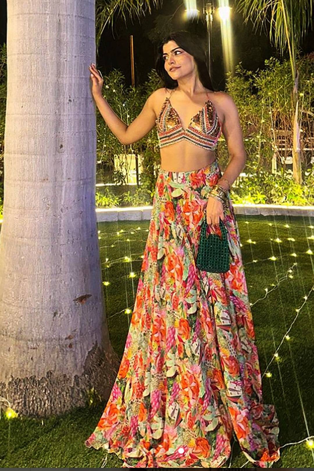 Boho Girl In Enchanted Glam Lehanga Set