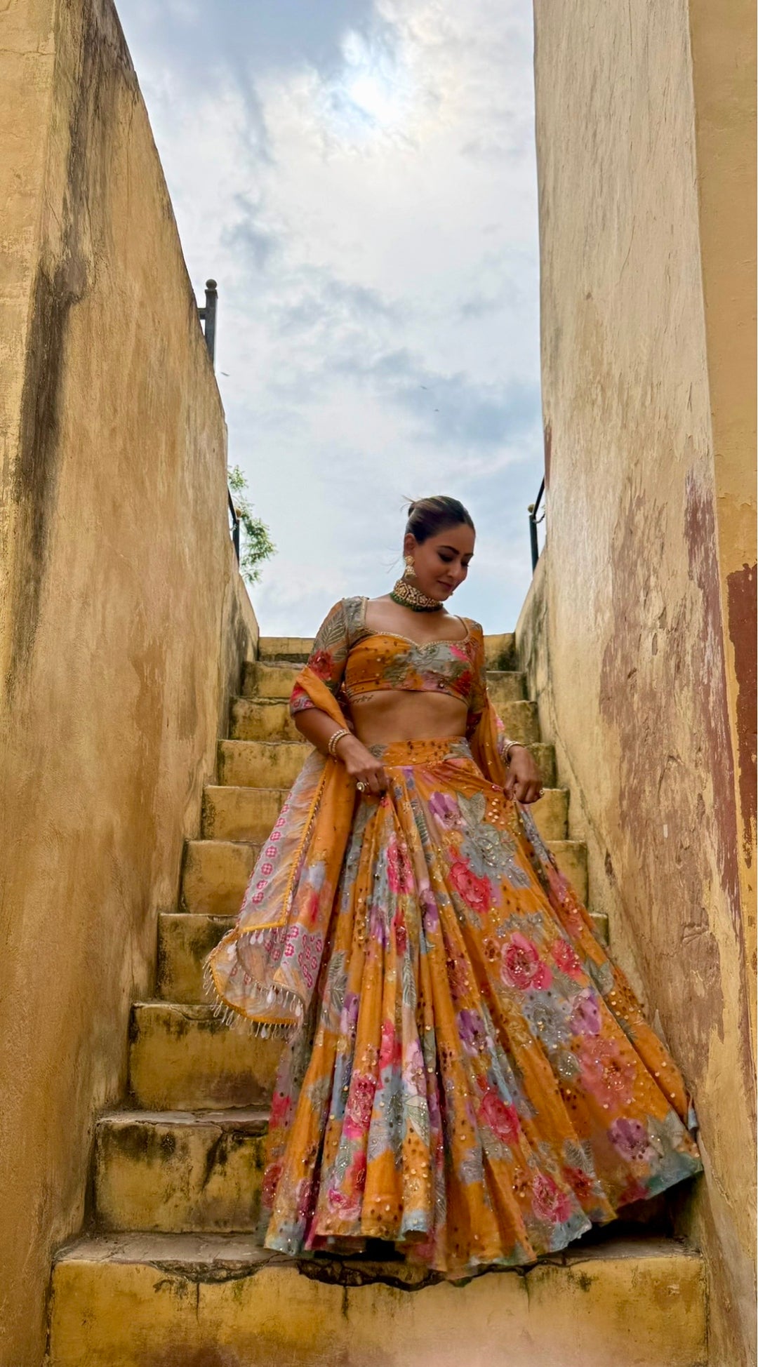 Shivangani in Amber Affair Lehanga