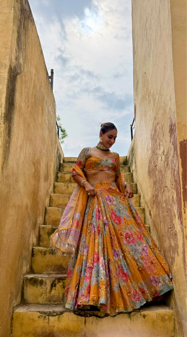 Shivangani in Amber Affair Lehanga