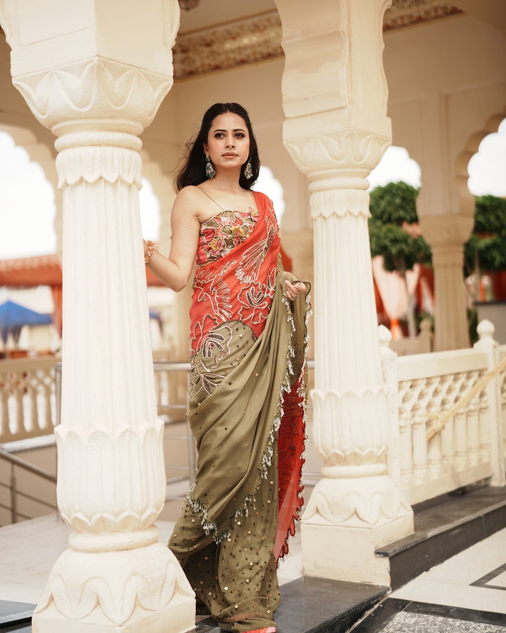 Sargun Mehta Jaanejaan saree