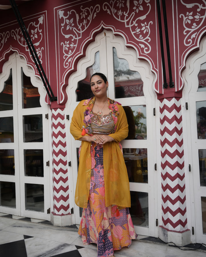 Sakshi Sindwani in Cape set