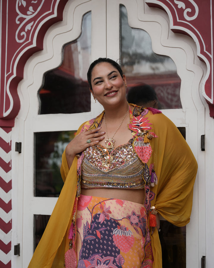 Sakshi Sindwani in Cape set