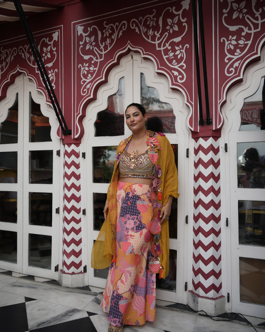 Sakshi Sindwani in Cape set