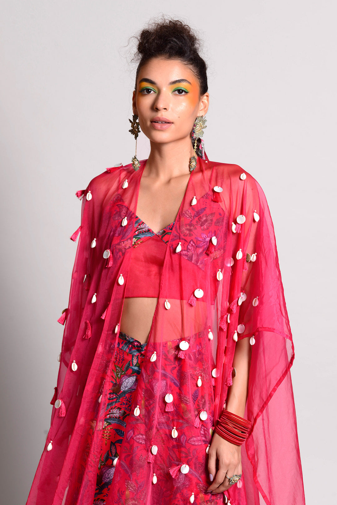 Shell Drizzle Cape Set