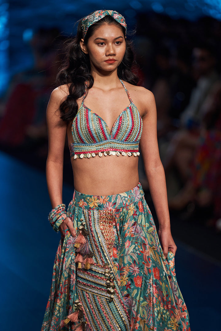 Aqua Passion Floral Set