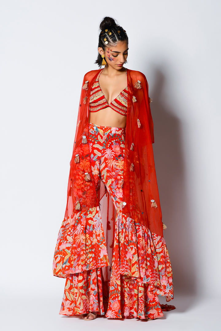 Periwinkle Overlay Cape 2.0