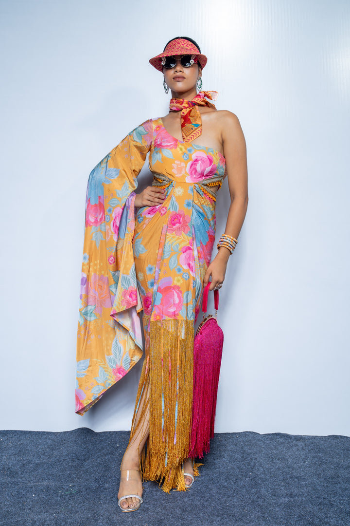 Marigold TFD Fringe Dress