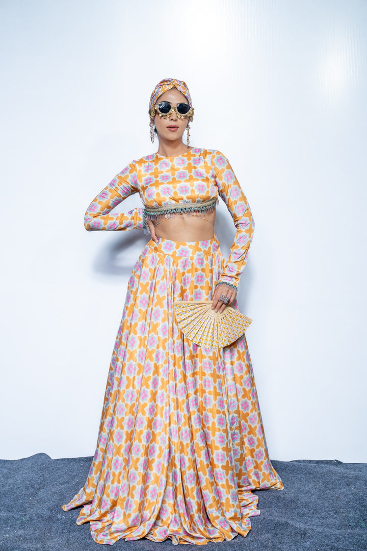 Sunset Lehenga Set