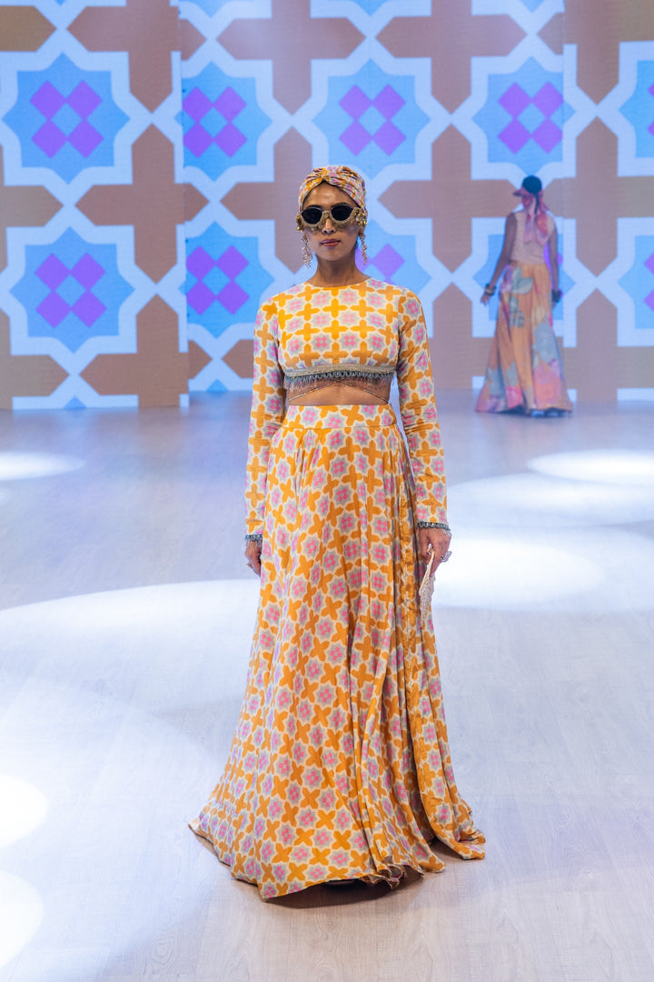 Sunset Lehenga Set