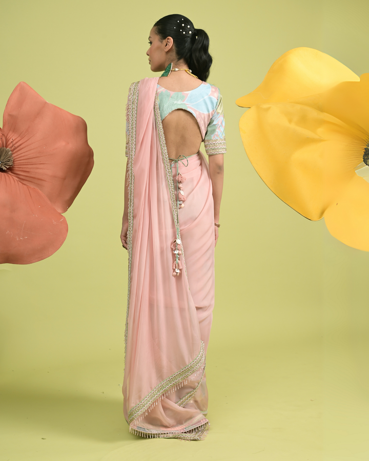 Elysian Blush Saree