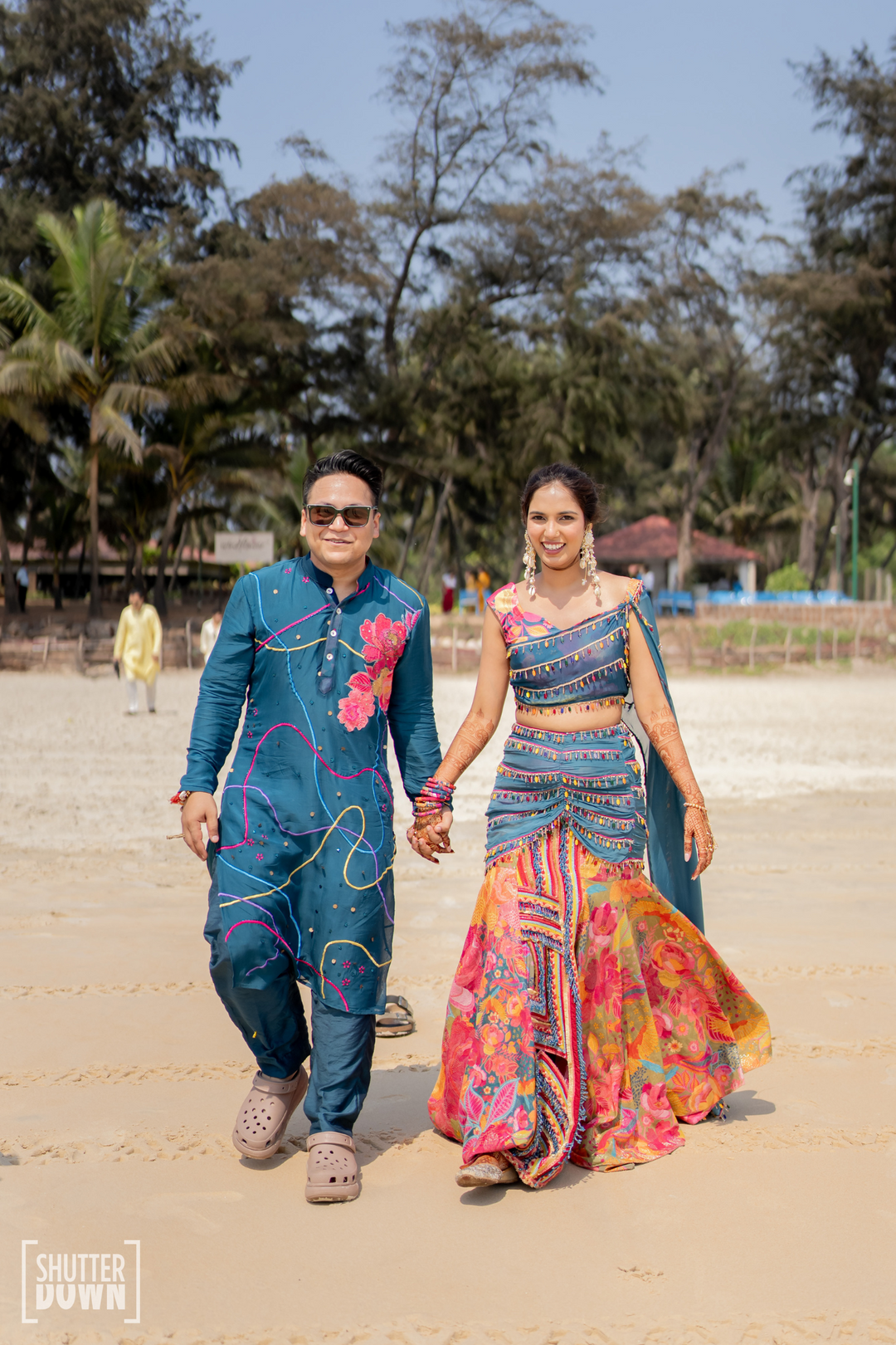 Ishaan & Ayushi In Teal chulbul kurta set & Dil Khush Lehanga