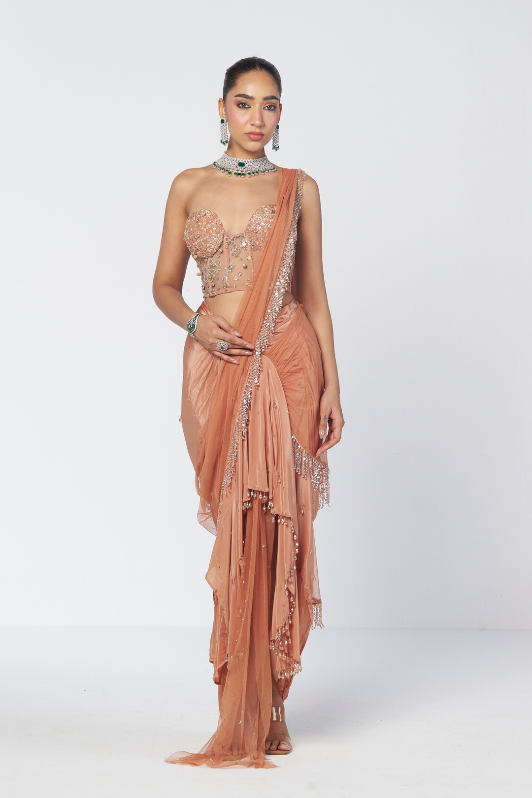 Biscoff Crush Saree