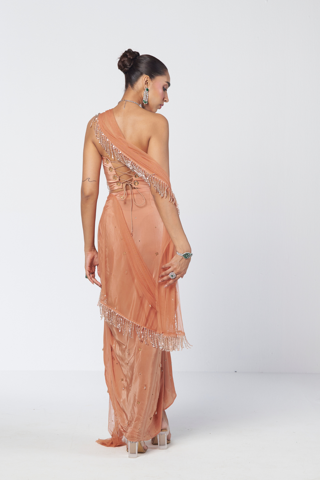 Biscoff Crush Saree