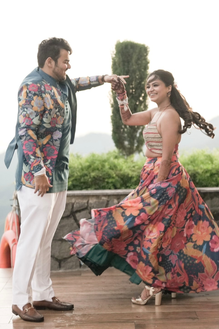 Shaifali Kansal In teal Glaze Lehanga