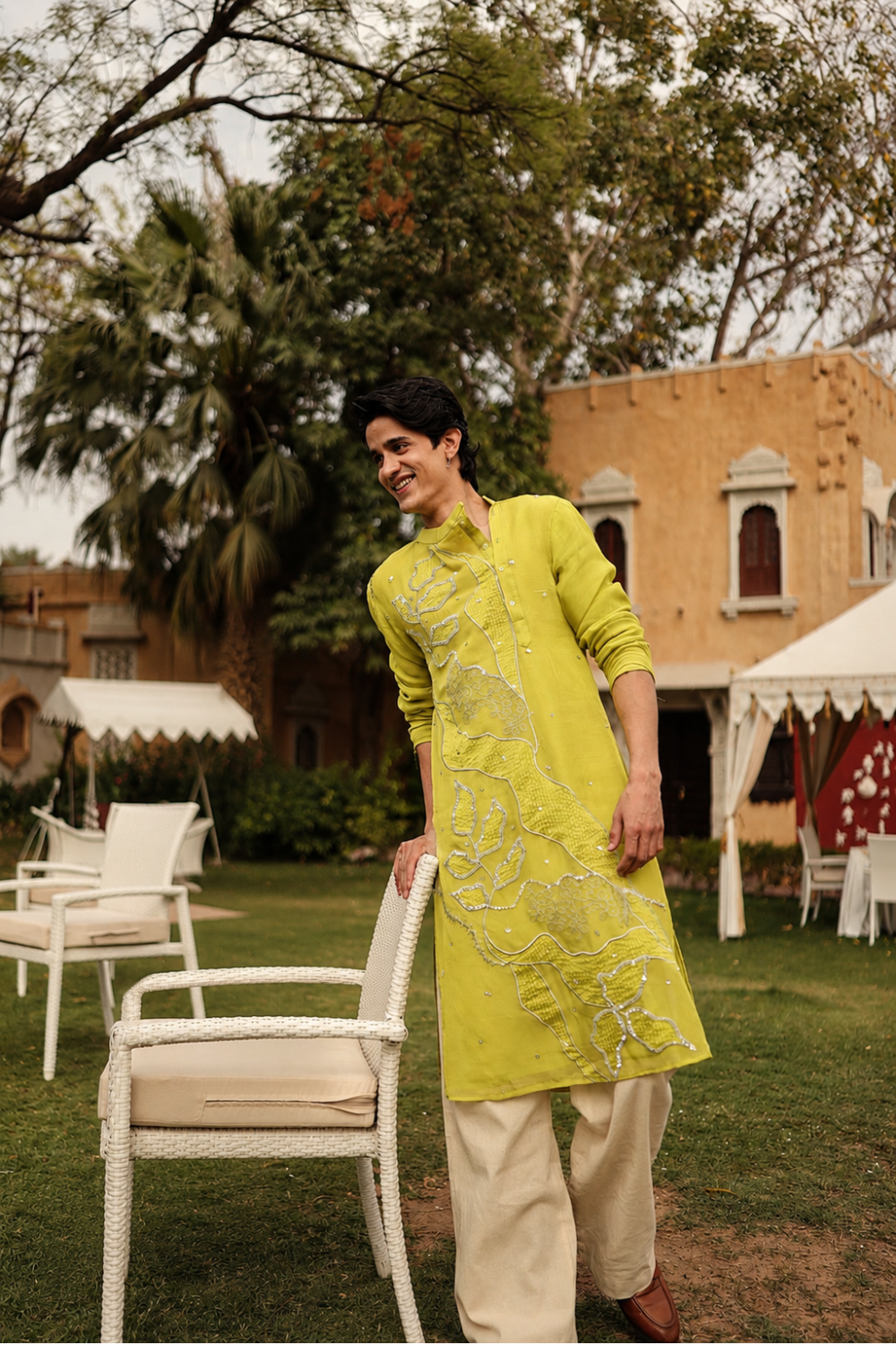 Lime Shaan Kurta