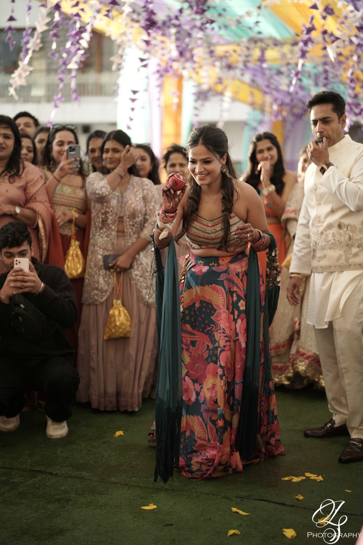 Shaifali Kansal In teal Glaze Lehanga