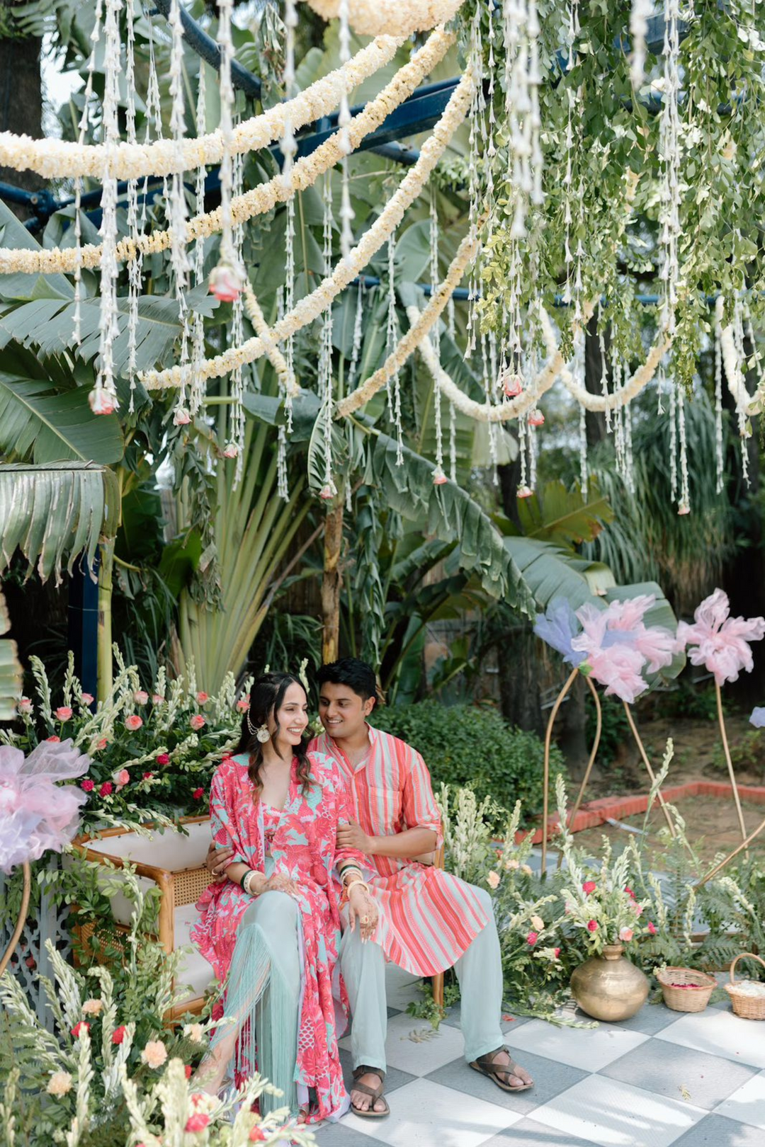 Tanya & Diwakar in Romance Karl set & Romance Kurta Set