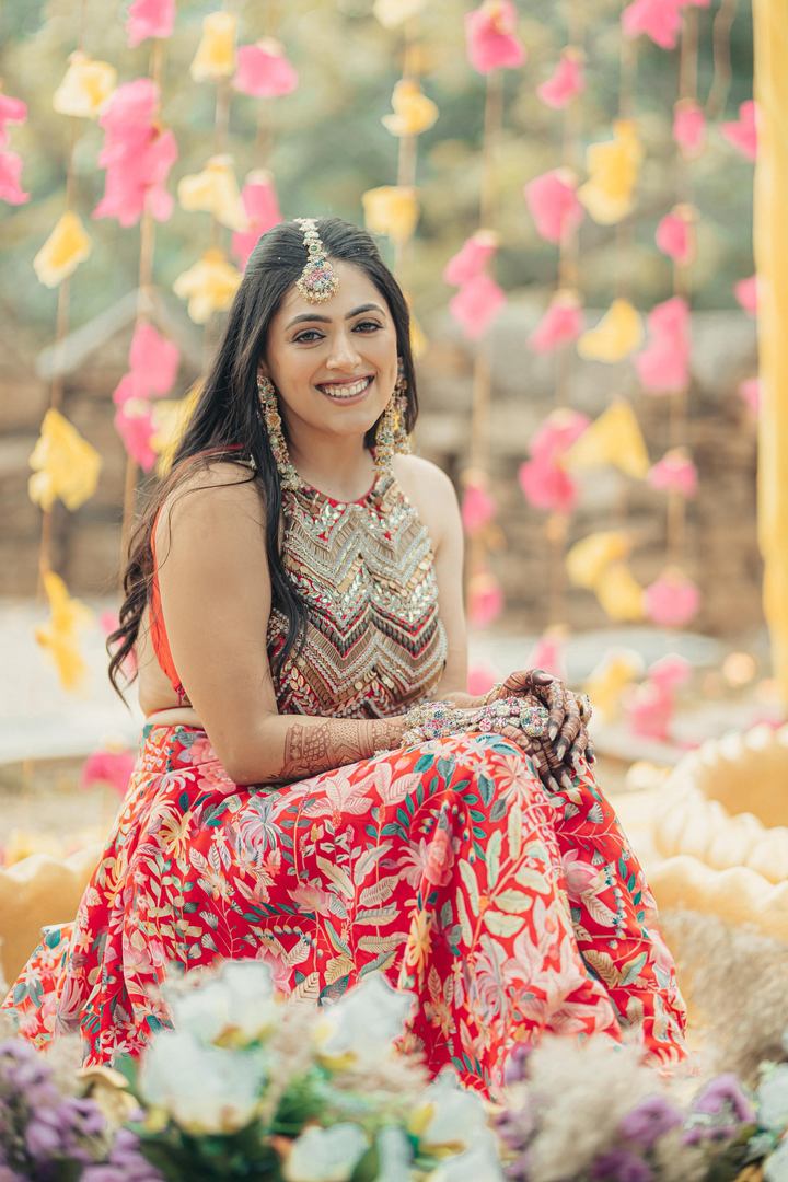 Amrita & Jackie in Paprika Lehanga set and Paprika mens set