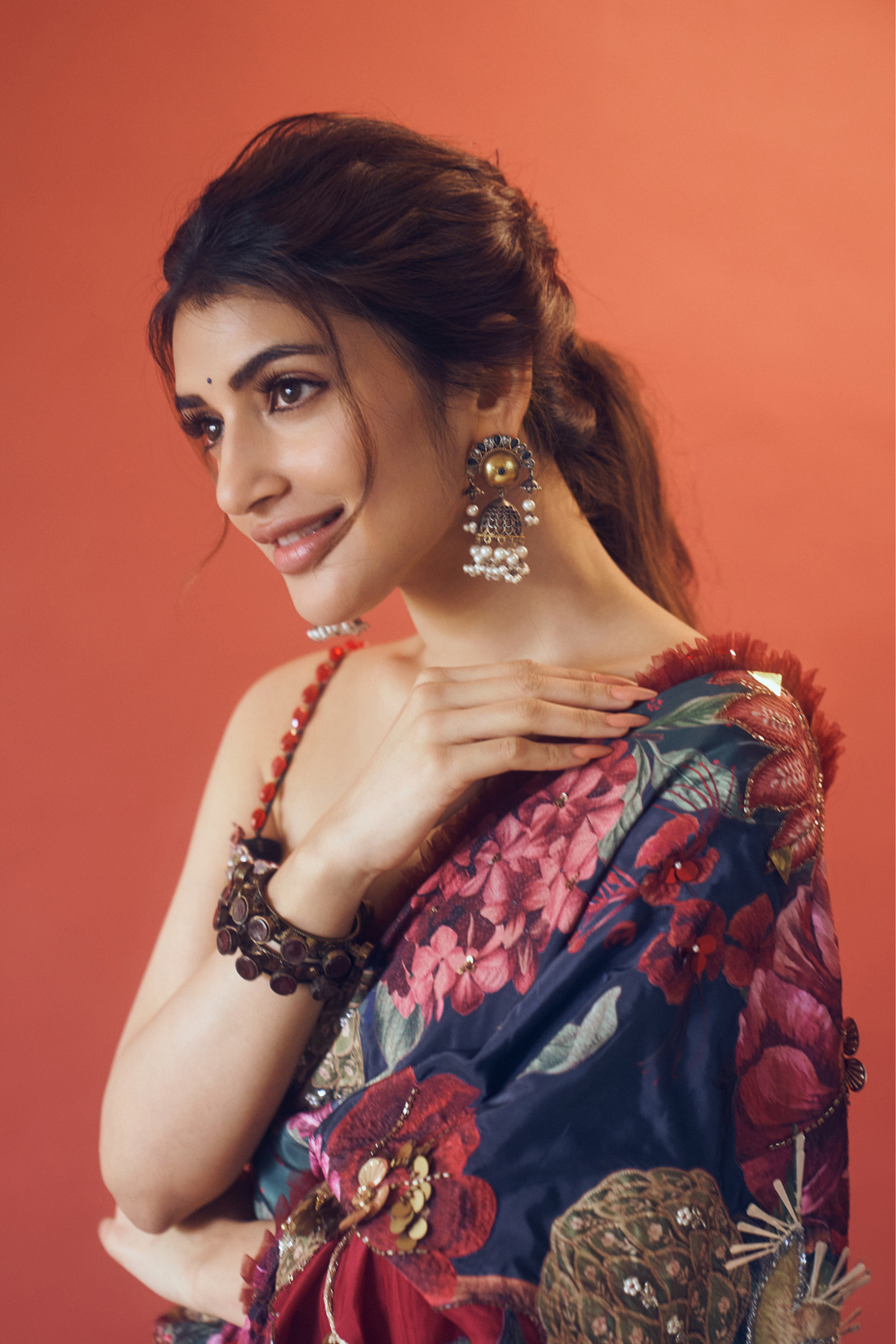 Sreeleela in Cola Corbet saree