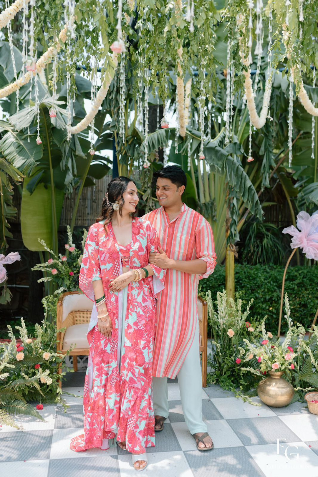 Tanya & Diwakar in Romance Karl set & Romance Kurta Set