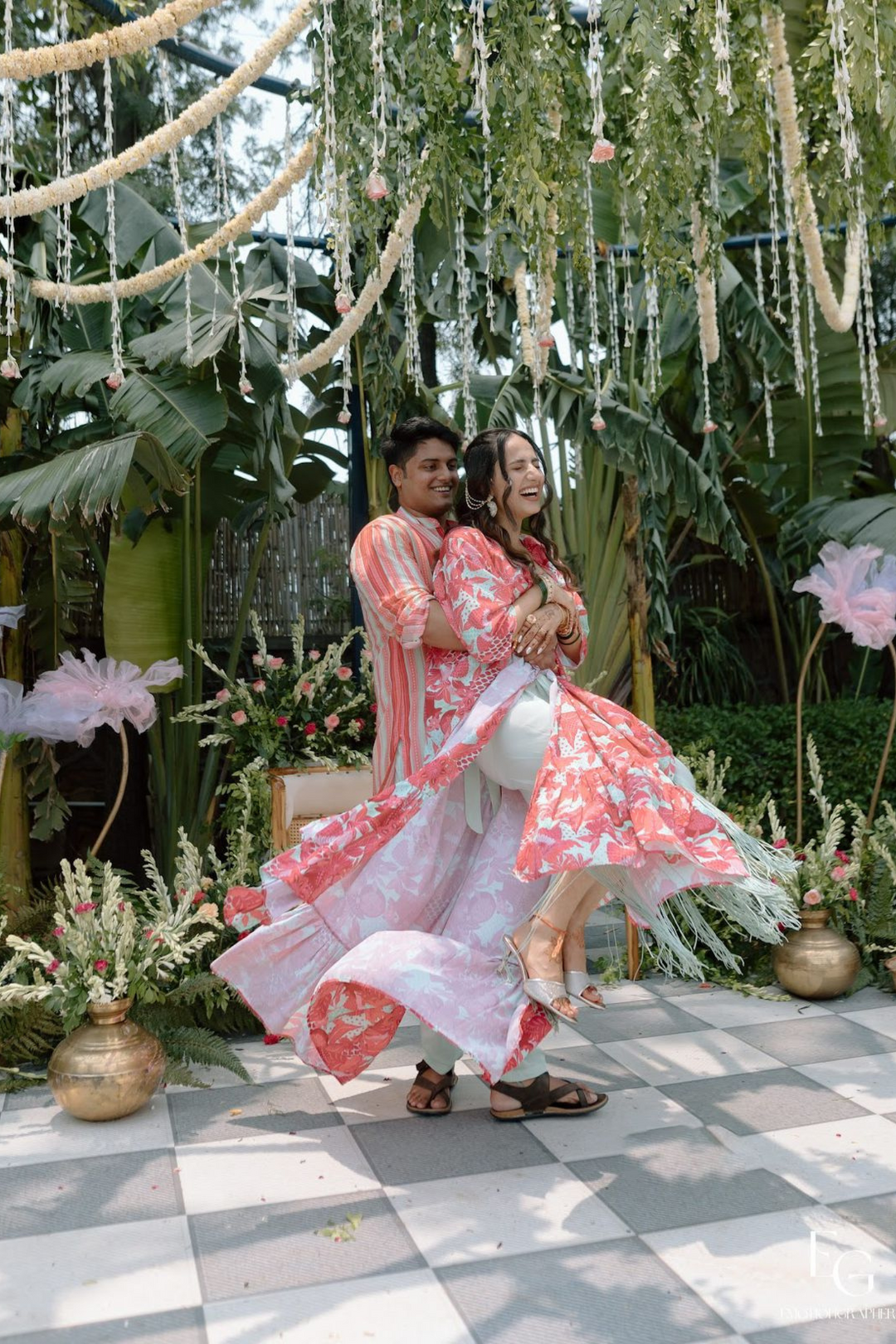 Tanya & Diwakar in Romance Karl set & Romance Kurta Set