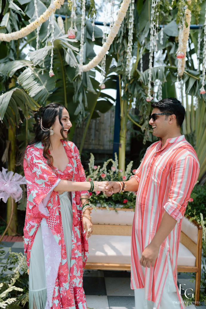 Tanya & Diwakar in Romance Karl set & Romance Kurta Set