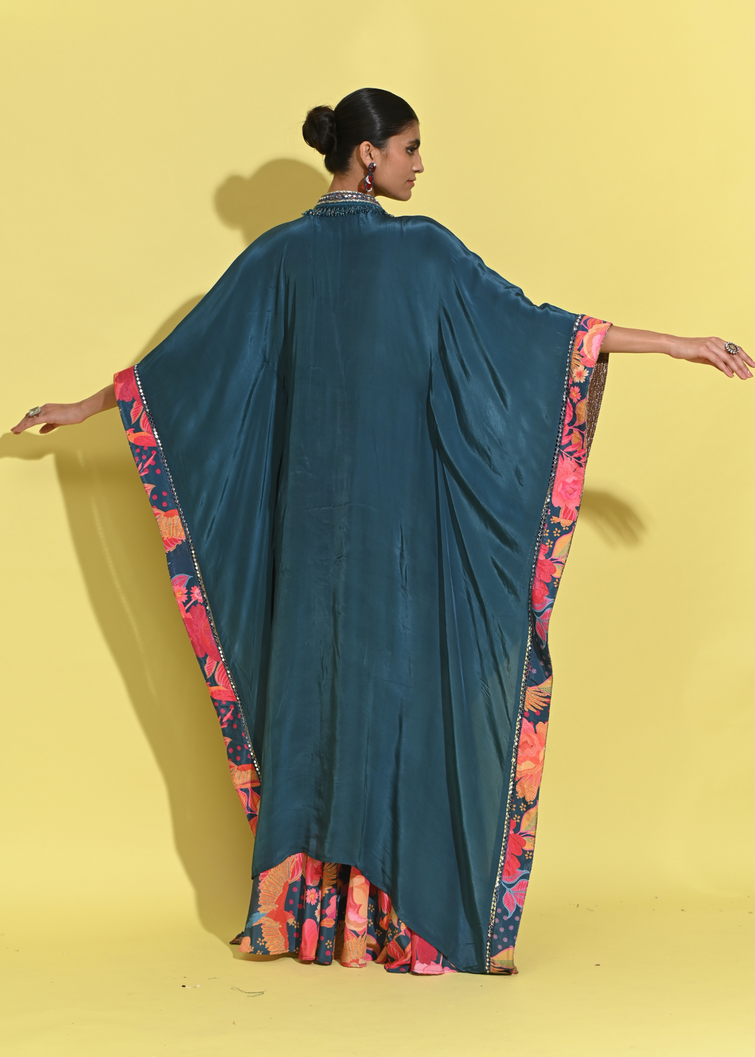 Teal Kaftan Set