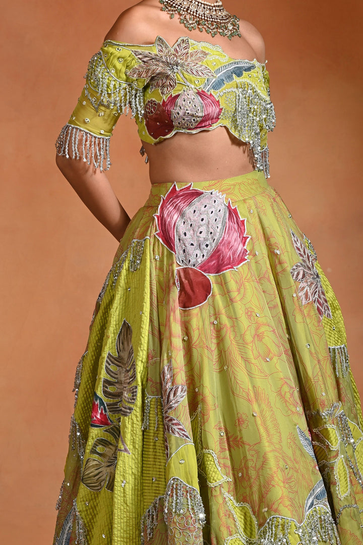 Brat Lime Lehenga