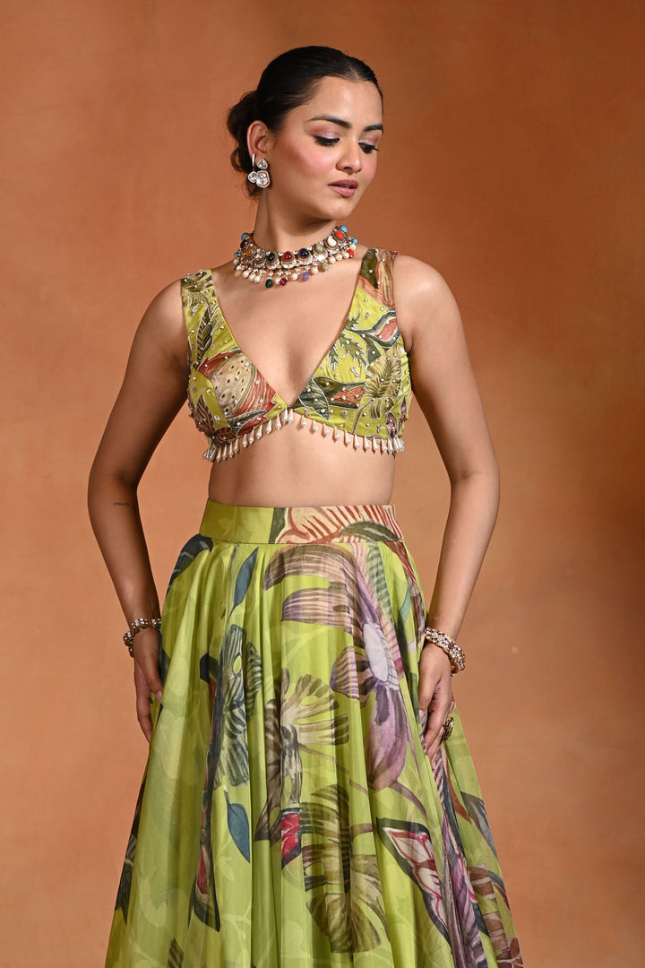 Kiwi Lehenga