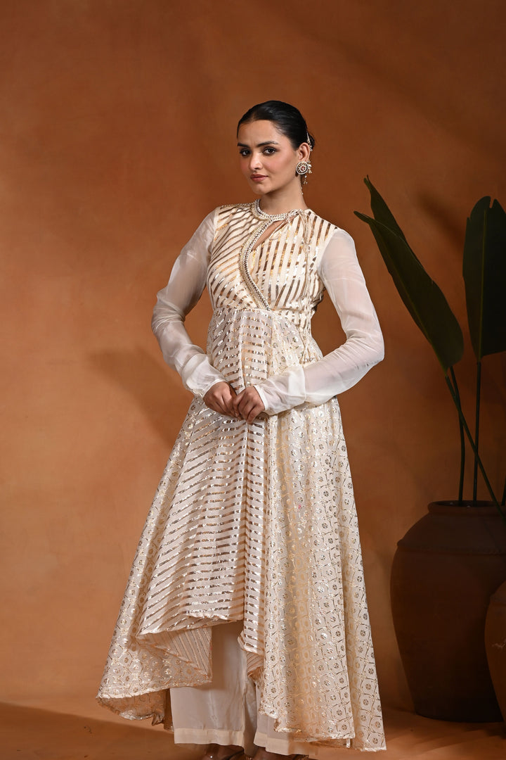 Masatani Ivory Anarkali