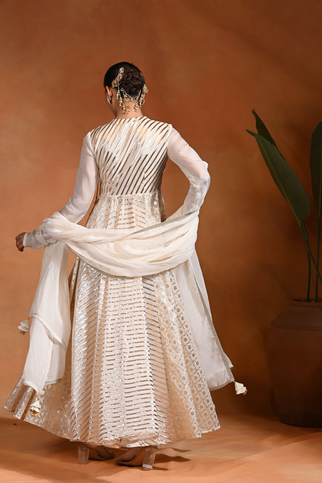 Masatani Ivory Anarkali