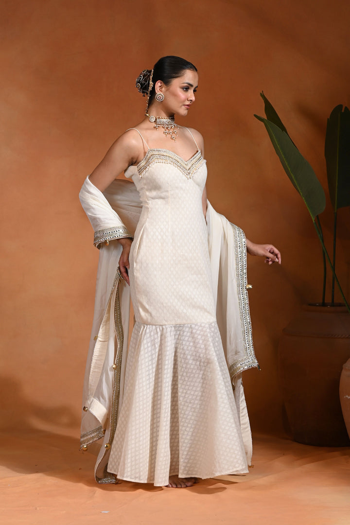Ivory saaj Dress