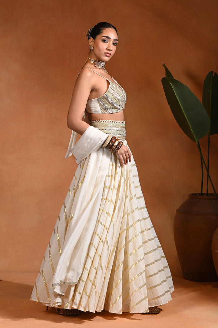 Zar Ivory Lehenga
