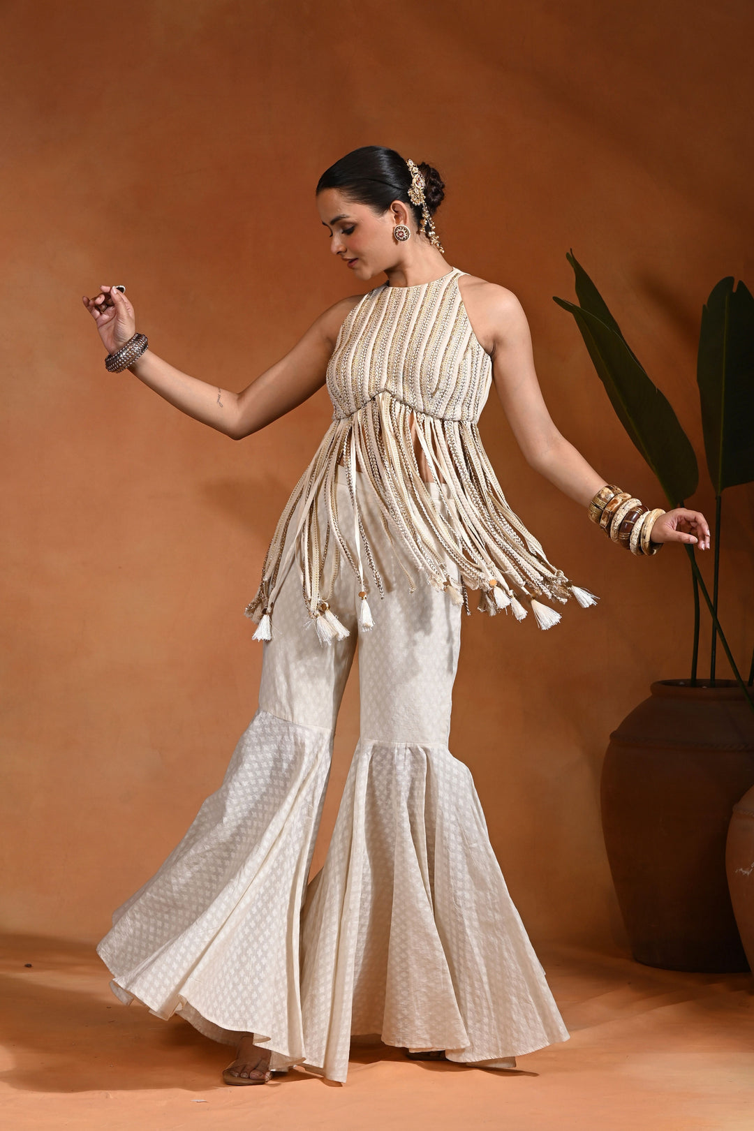 Ivory Chamcham set