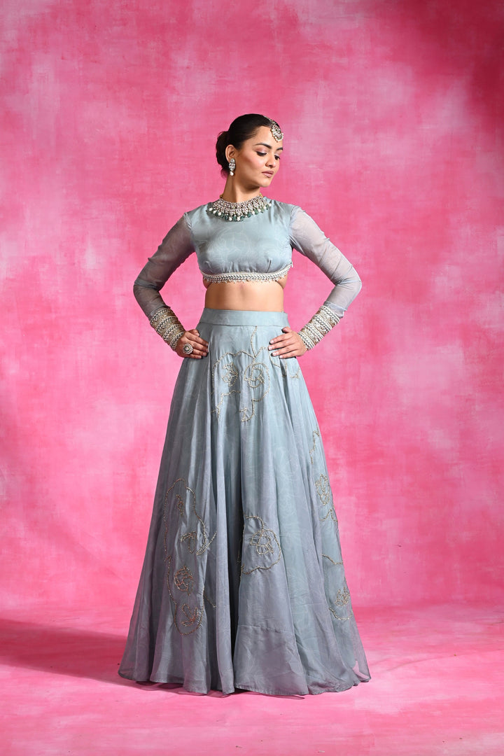 Icy Garnet Set Lehenga