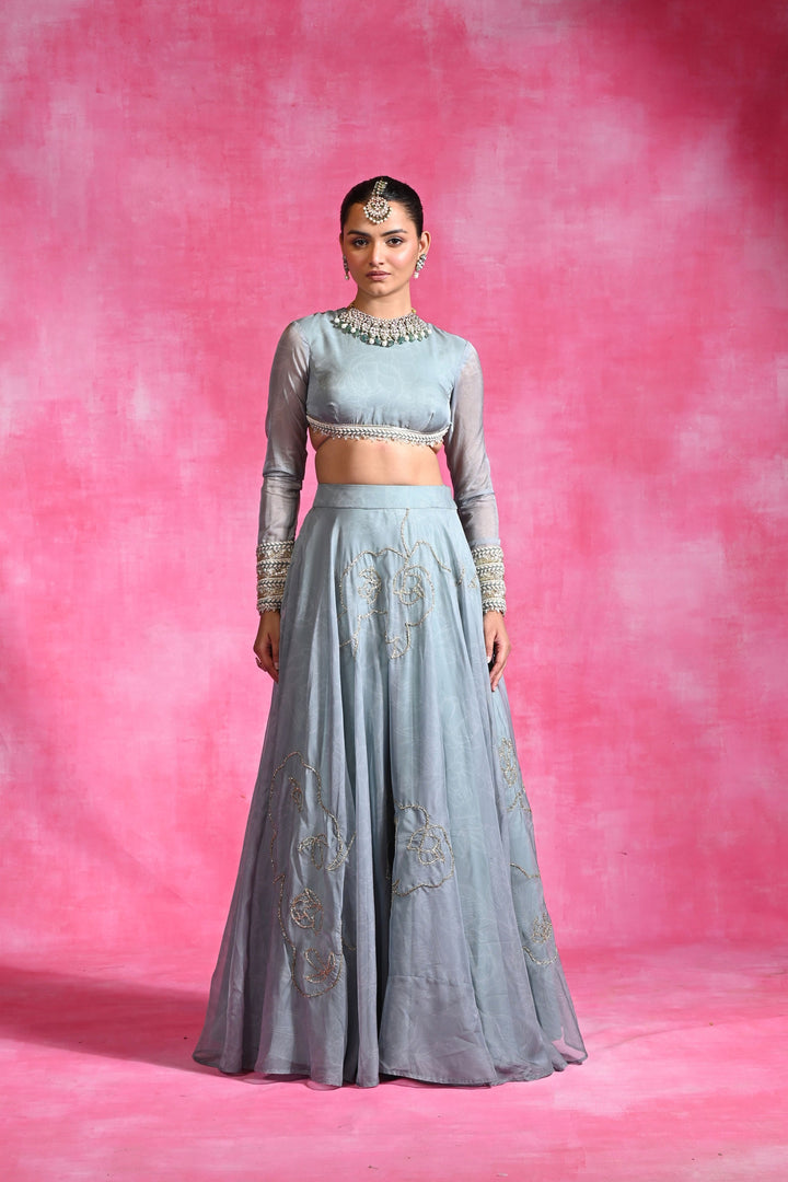 Icy Garnet Set Lehenga