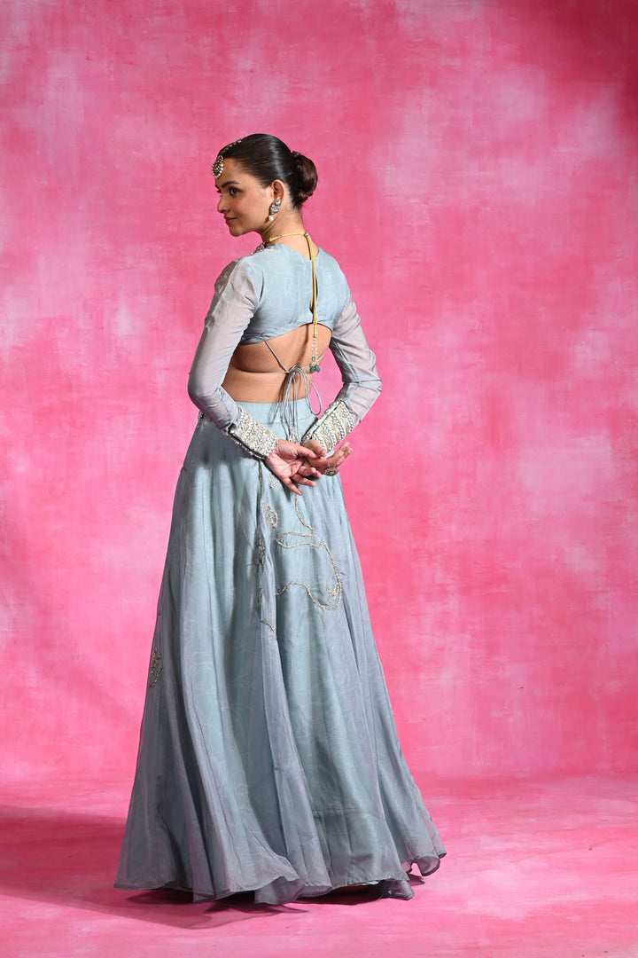 Icy Garnet Set Lehenga