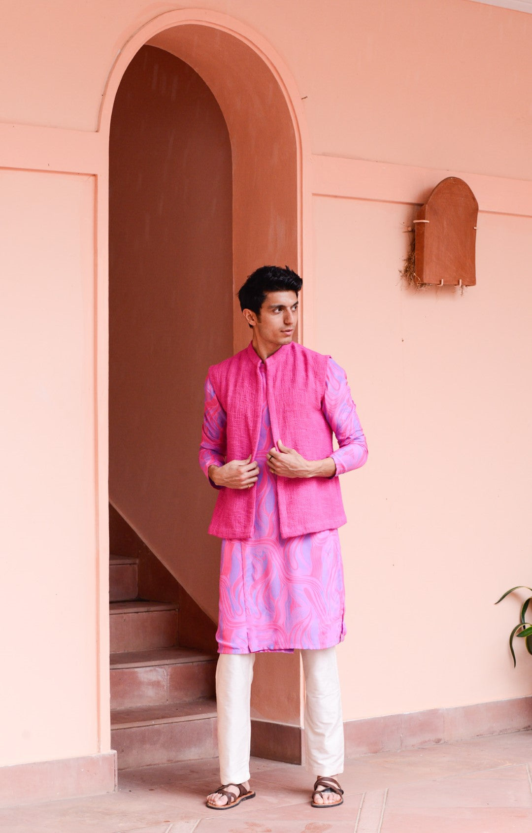 Lilac Kurta & Jacket set