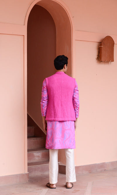 Lilac Kurta & Jacket set