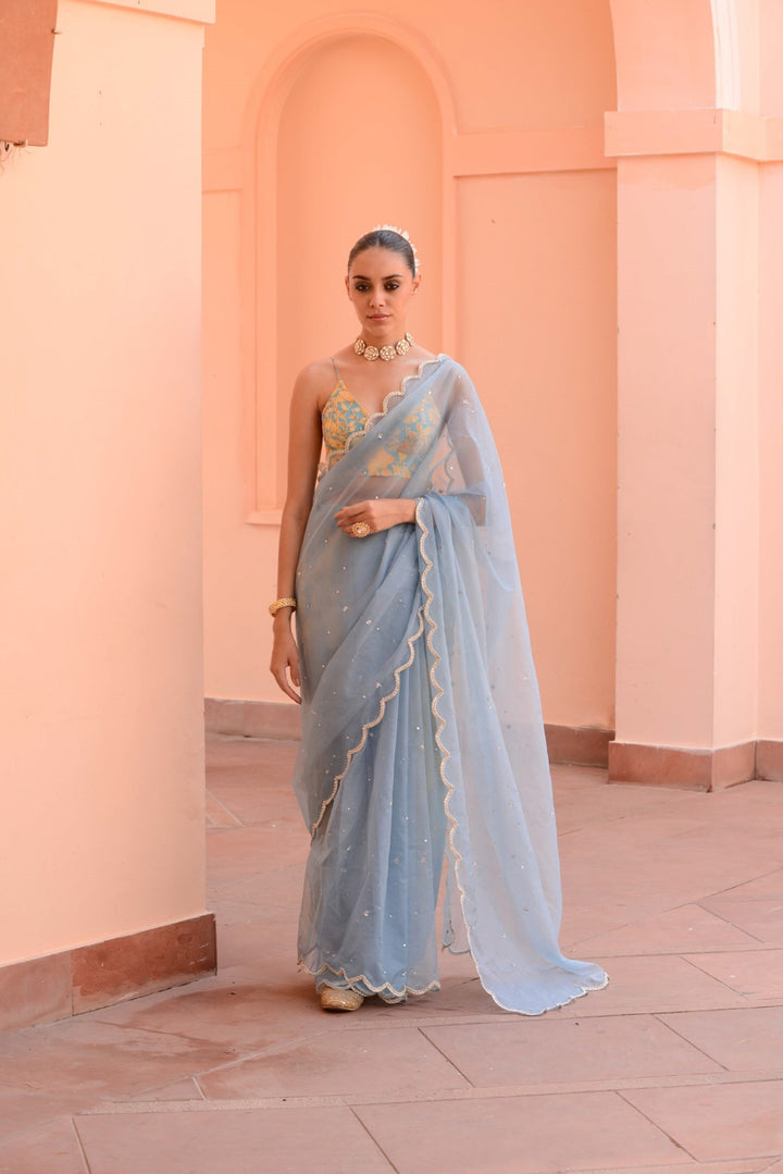 Sapphire saree