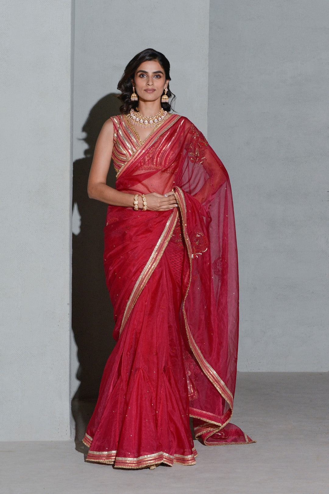 Crimson Lush Saree