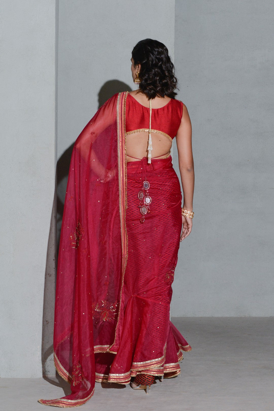 Crimson Lush Saree