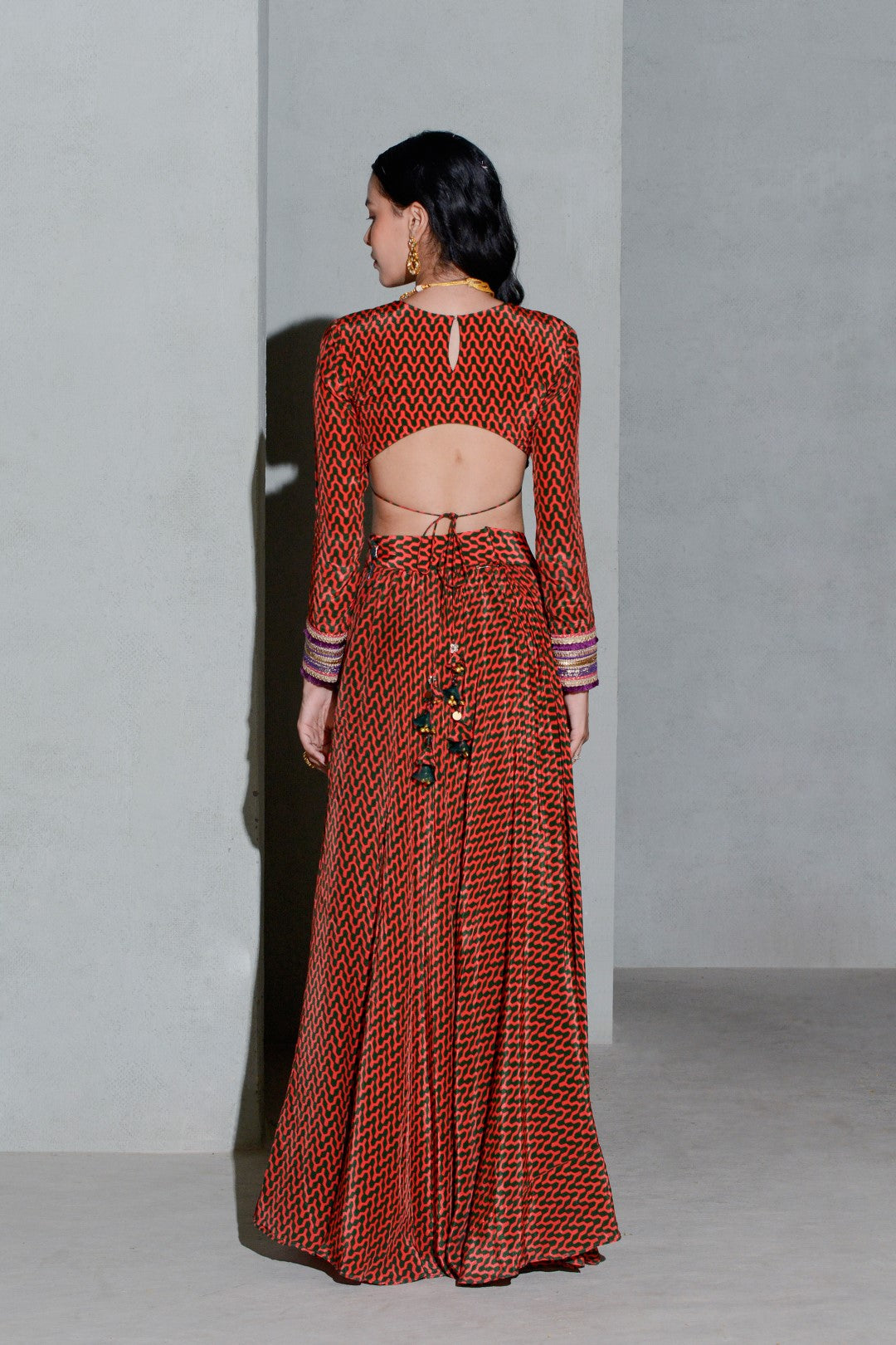 Delta Cuff Lehenga