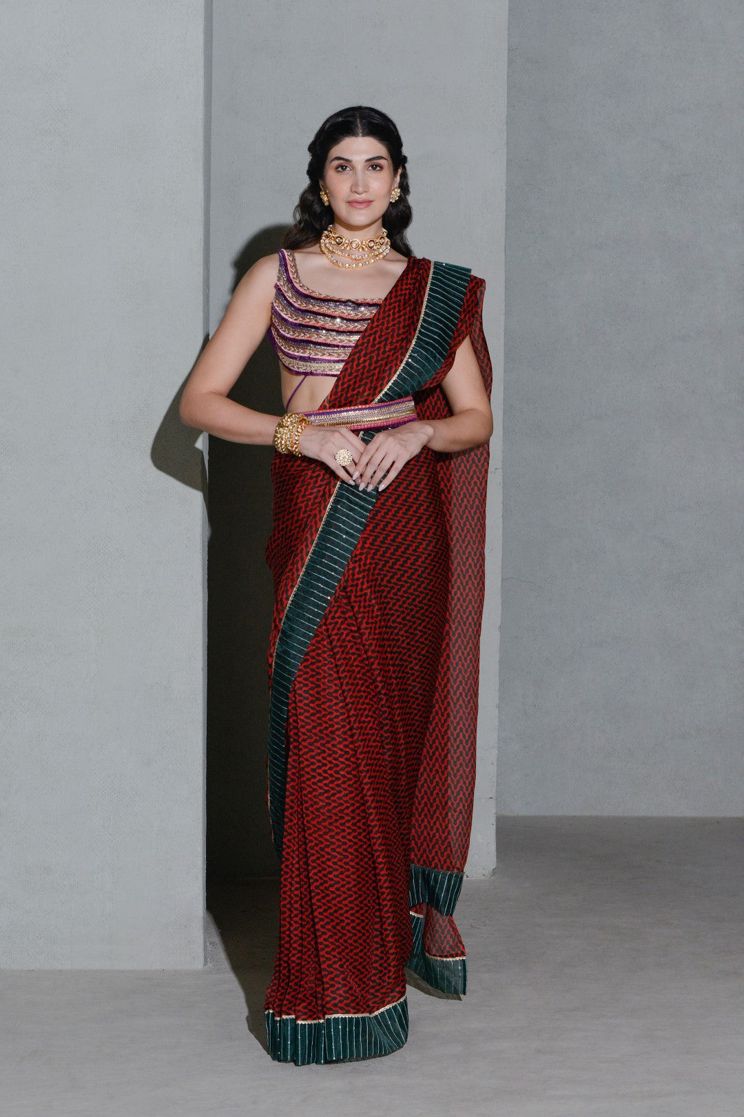 Forest Belt Saree