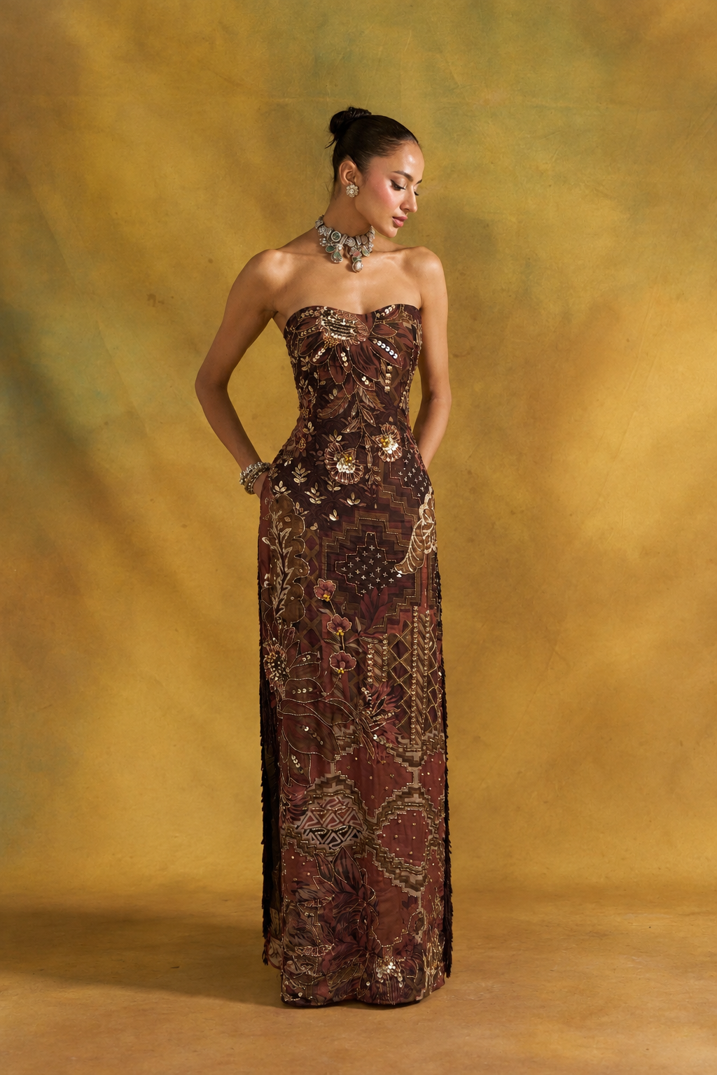 Chakachak Mocha Dress