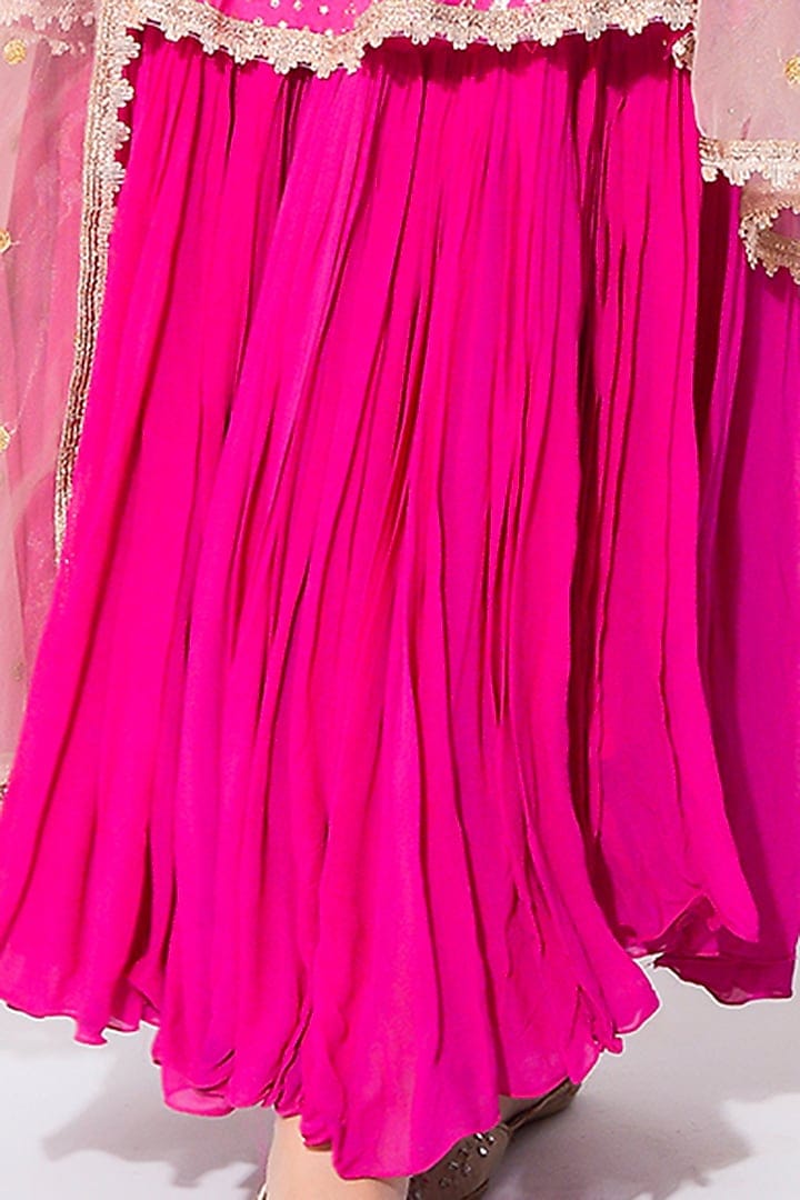 Hot pink Anarkali