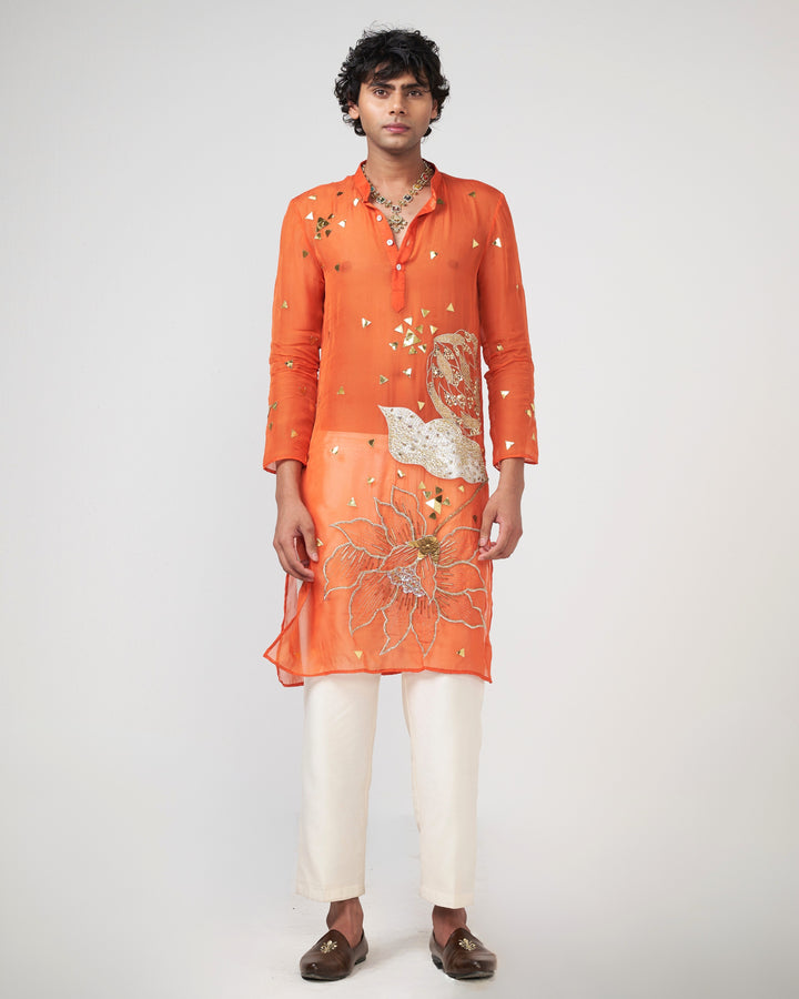 Narangi Dust Kurta